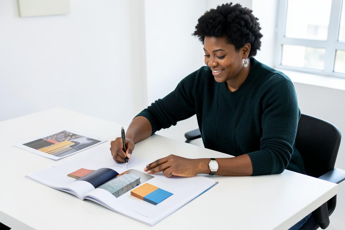 Caribbean professionals at work on environmental graphic design for CRE8