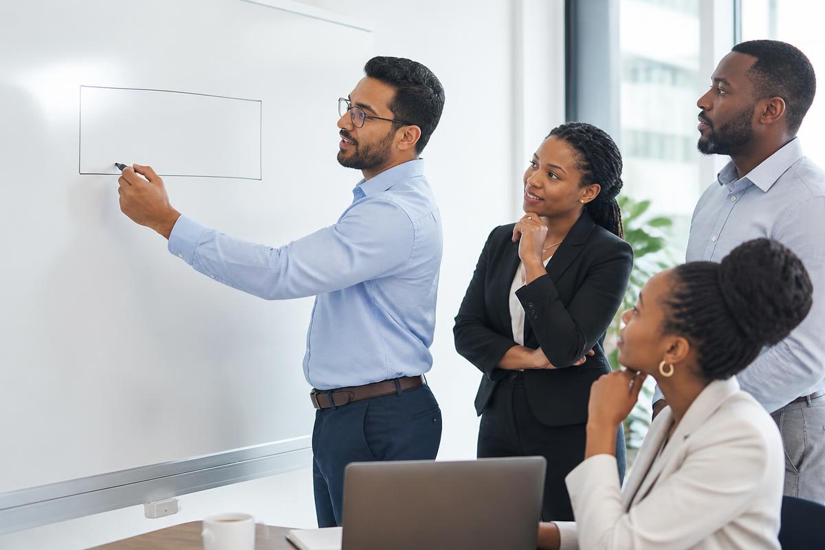 Caribbean professionals at work on problem definition for UNVEIL