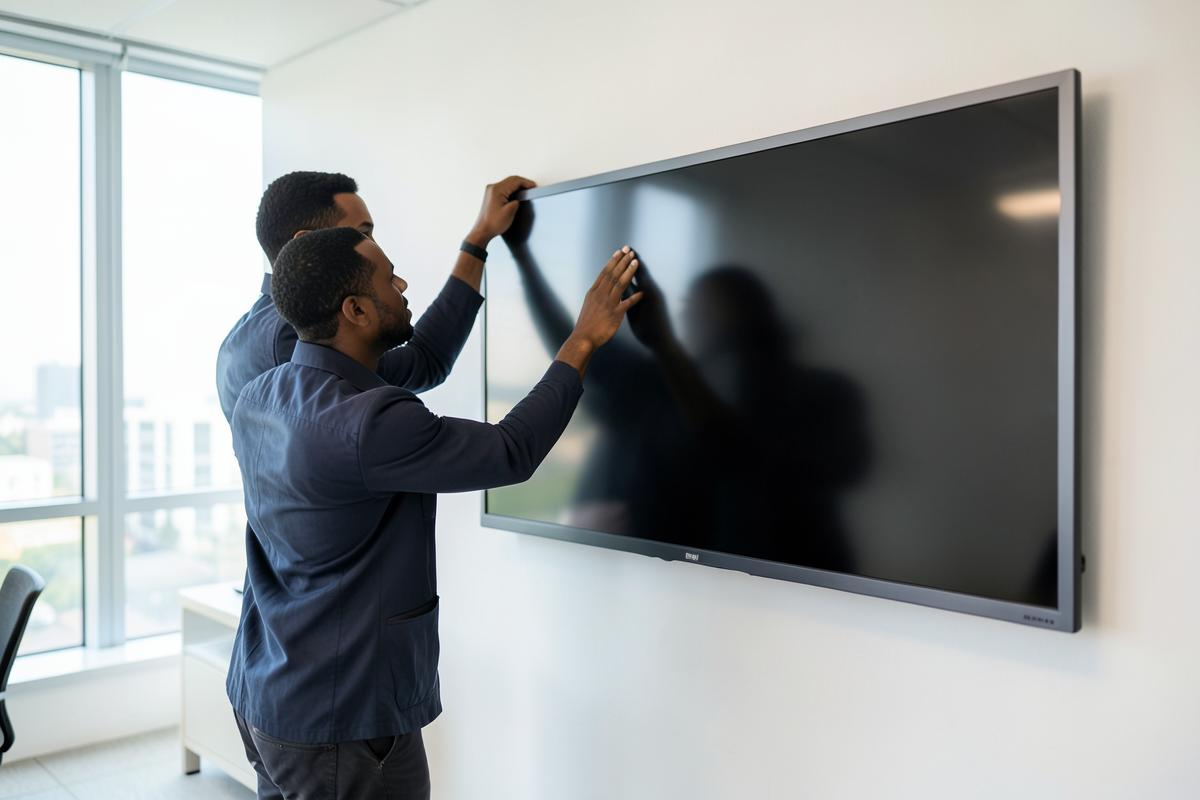 Caribbean professionals at work on pos & payment terminals for TECH GIANT