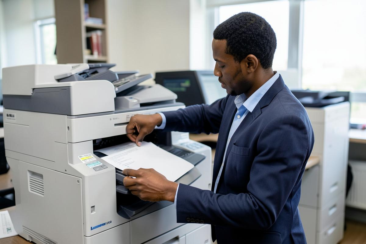 Caribbean professionals at work on network infrastructure for TECH GIANT