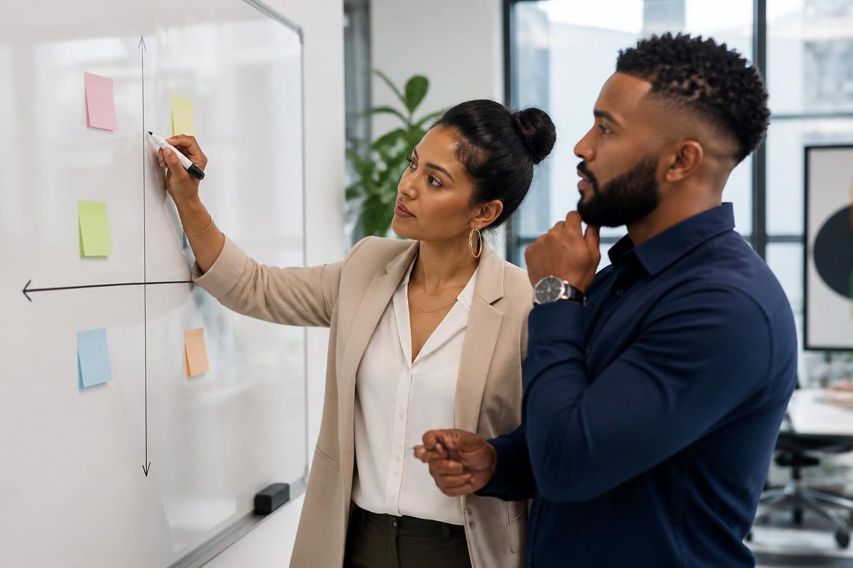Caribbean professionals at work on competitive positioning for UNVEIL