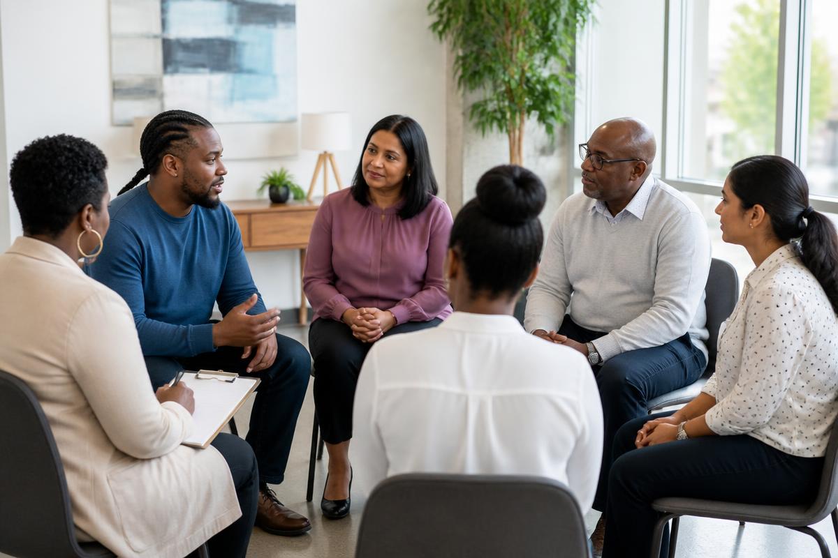 Caribbean professionals at work on customer research for UNVEIL