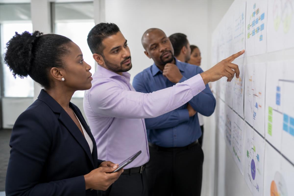 Caribbean professionals at work on business continuity risk for UNVEIL