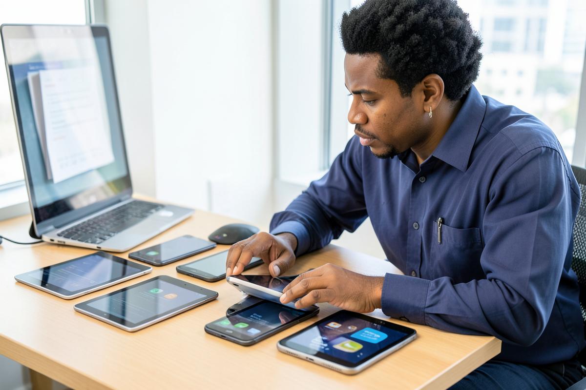 Caribbean professionals at work on microsoft intune admin center for CHERUBIM