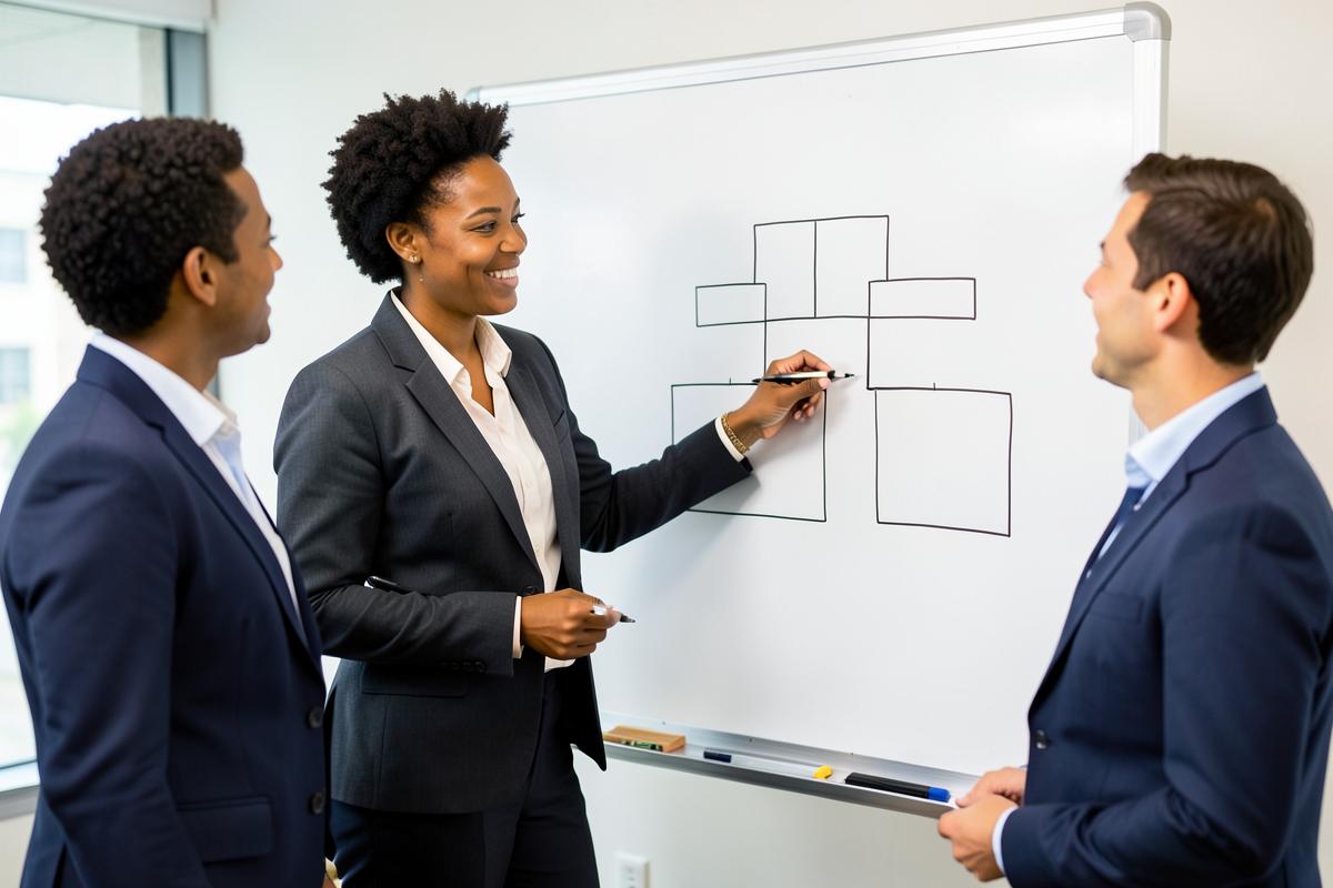 Caribbean professionals at work on organizational design for METAMO