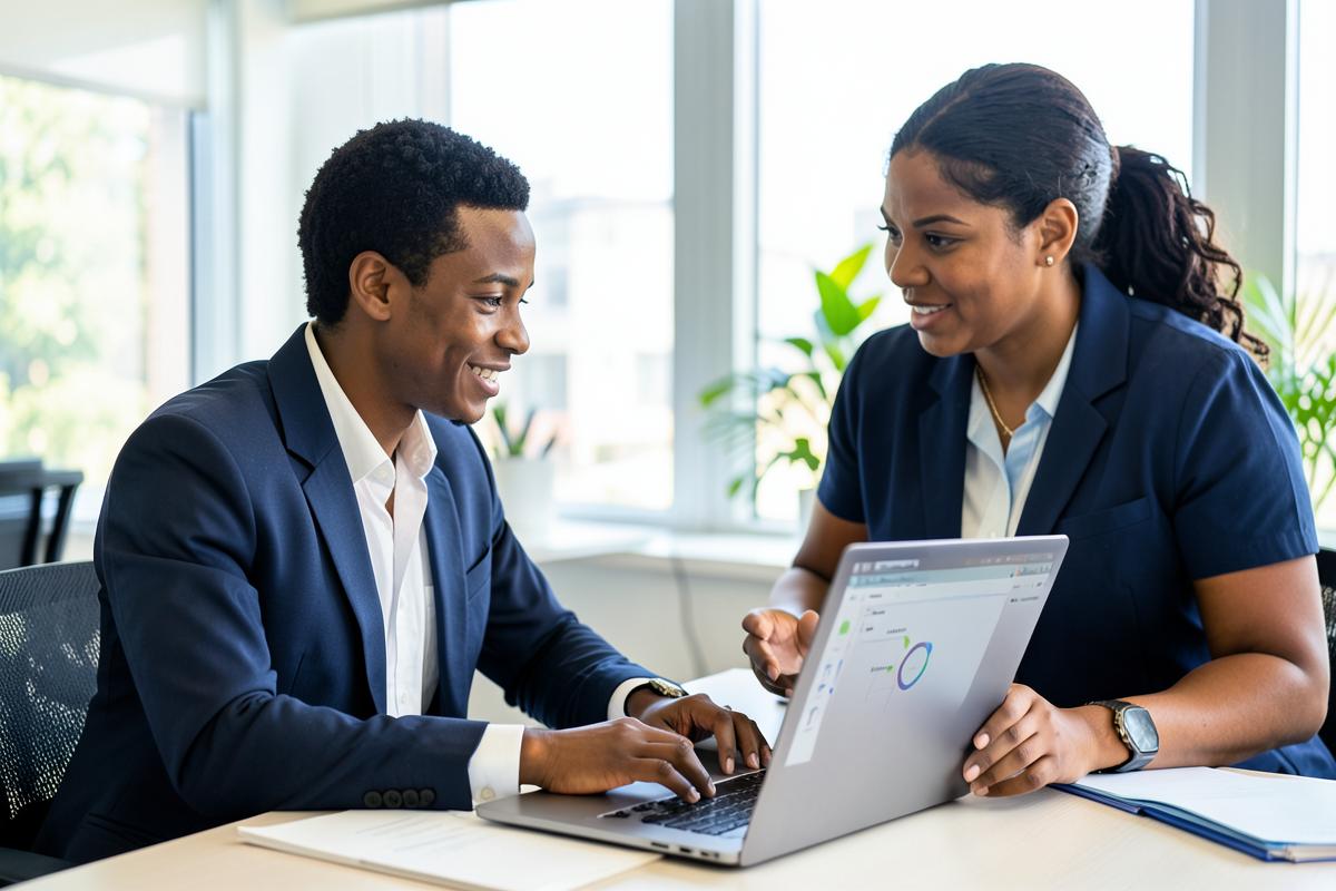 Caribbean professionals at work on power platform admin center for CHERUBIM