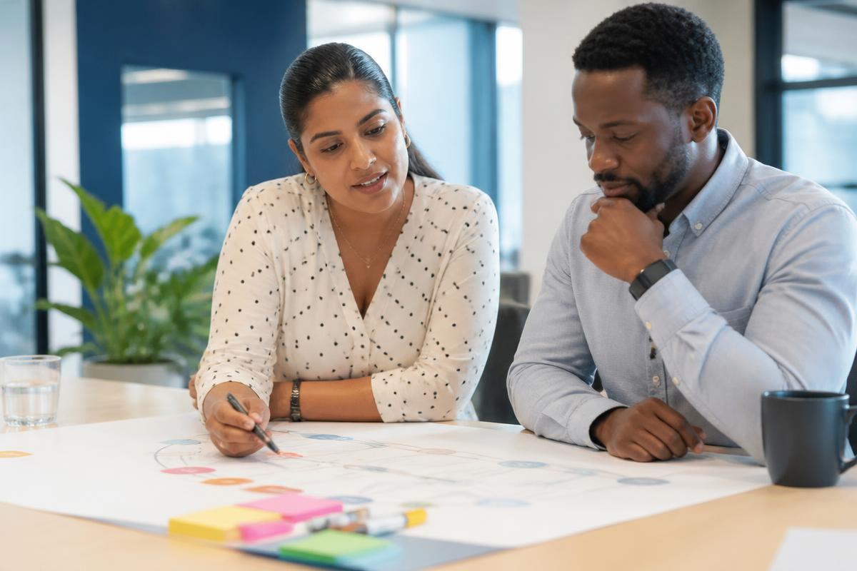 Caribbean professionals at work on customer experience analysis for UNVEIL