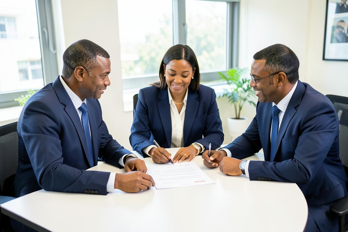 Caribbean professionals at work on loan management for SIOP