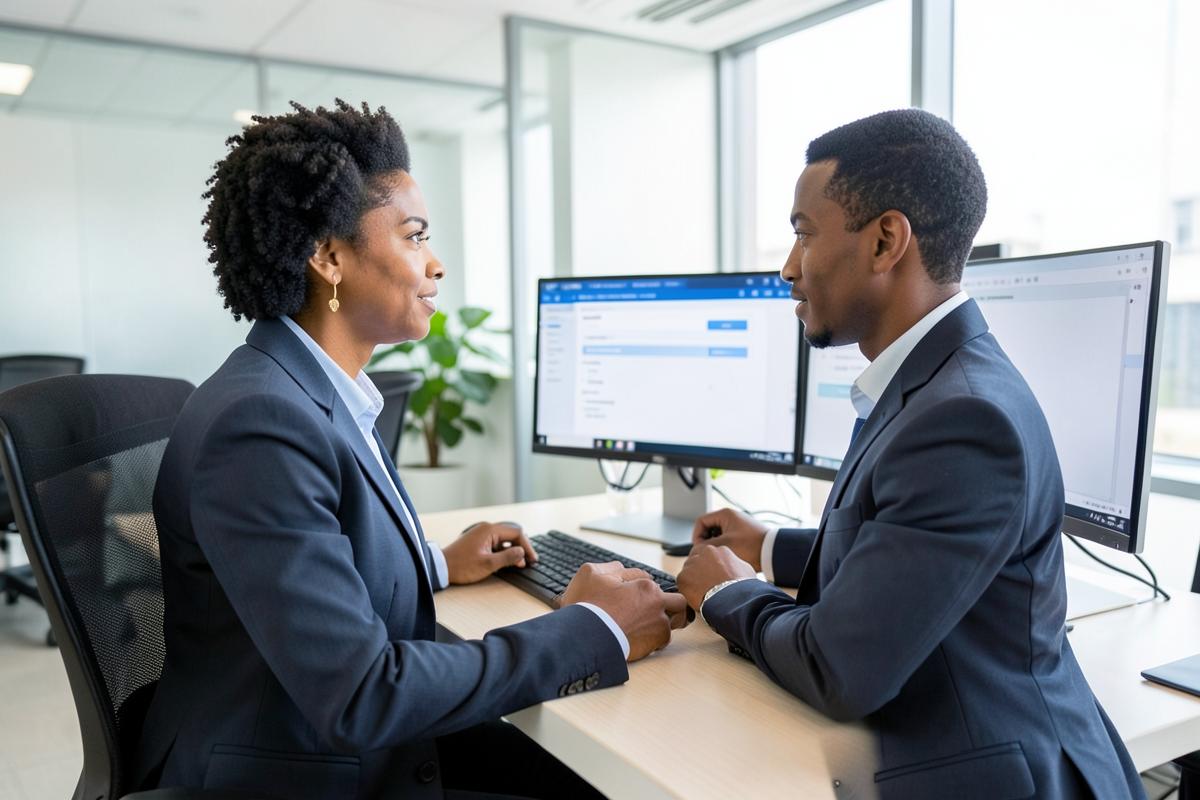 Caribbean professionals at work on microsoft 365 admin center for CHERUBIM