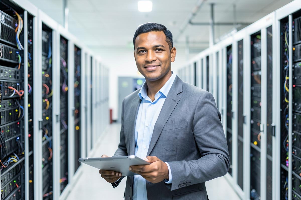 Caribbean professionals at work on azure portal for CHERUBIM