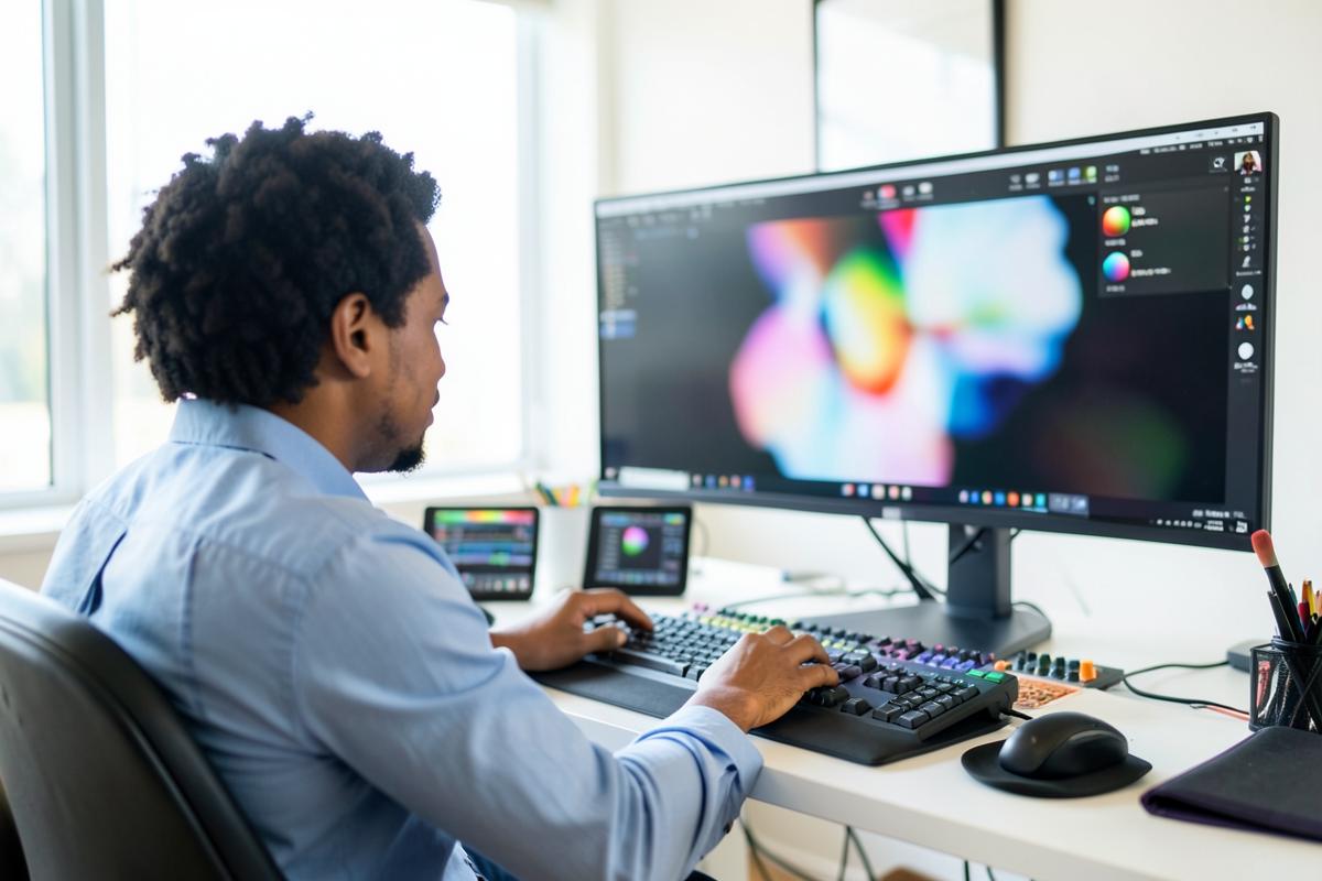 Caribbean professionals at work on tv production for CRE8