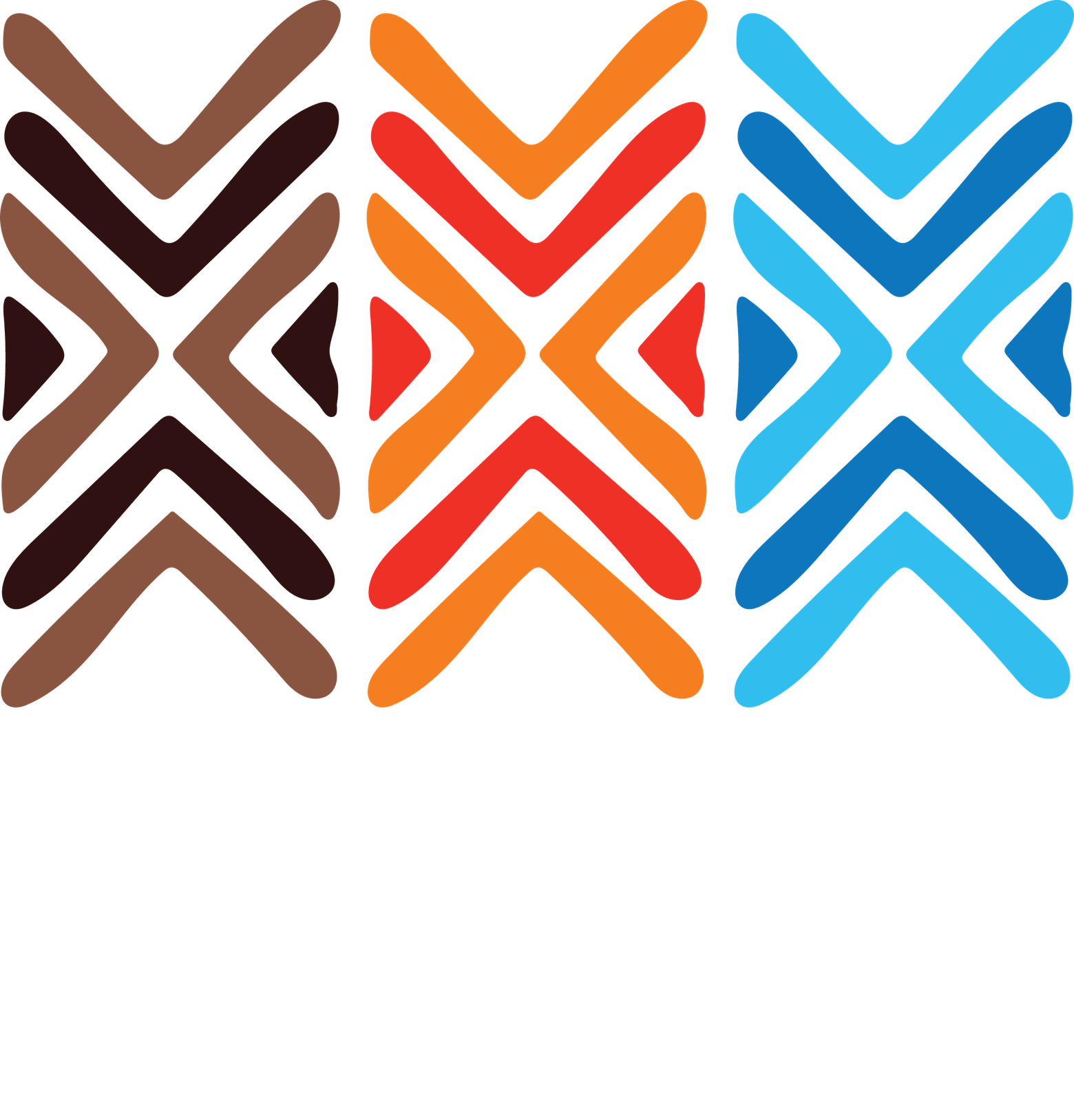 CRE8 Studios logo — three-column Afro-Caribbean woven pattern mark with the CRE8 STUDIOS wordmark